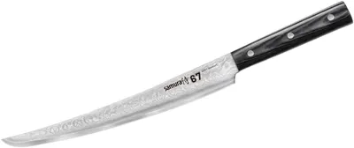 Cuțit pentru feliat felii Samura - Damascus Tanto, 67 straturi, 23 cm, oțel damasc