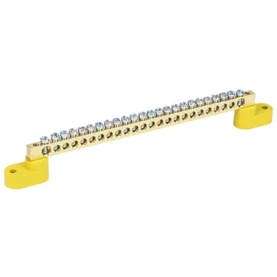 Neutral bus bars with two corner Izolators SHNI-6x9-24-U2-ZH