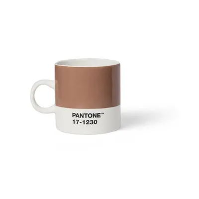Cană maro deschis pentru espresso din ceramică 120 ml Mocha Mousse 17-1230 – Pantone