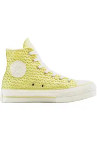 Tenisi Chuck Taylor All Star cu platforma ridicata din tricot - Galben