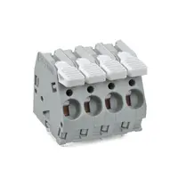 PCB terminal block; lever; 6 mm²; Pin spacing 7.5 mm; 10-pole; CAGE CLAMP®; 6,00 mm²; gray