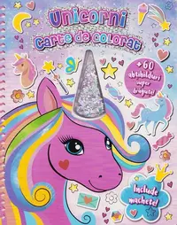 Unicorni. Carte de colorat cu machete - Paperback