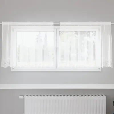 vidaXL Cortină din Dantelă Alb 200 x 120 cm Poliester