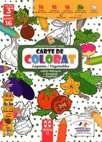 Carte de colorat: Legume / Vegetables - Paperback - ***