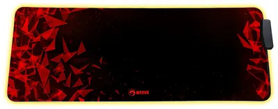 Mouse pad de gaming Marvo - MG011, XL, moale, negru/rosu