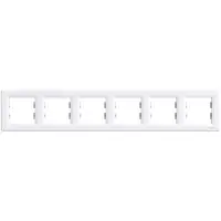 Placa ornament 6 module alba Asfora