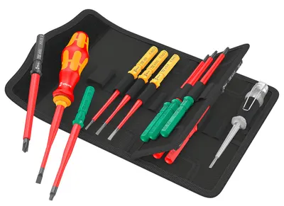 Set de șurubelnițe izolate Wera - Kraftform Kompakt VDE, 16 buc