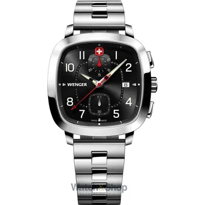Ceas Wenger Wenger 01.1933.109 Mens Watch Vintage Sport Chronograph 40mm 5ATM