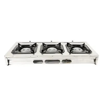 Mini aragaz portabil, Detoolz, 8.4kW, 3 ochiuri, Piezo