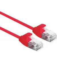 Cablu de retea Slim cat 6A UTP LSOH 5m Rosu, Roline 21.15.3917