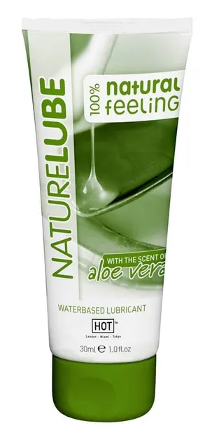 Lubrifiant pe bază de apă, Hot, Nature Lube, aloe vera, 30 ml