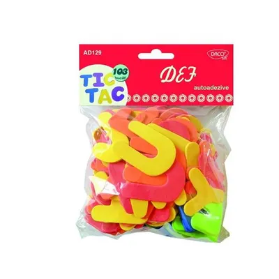 Accesorii craft DACO, litere autoadezive din spumă