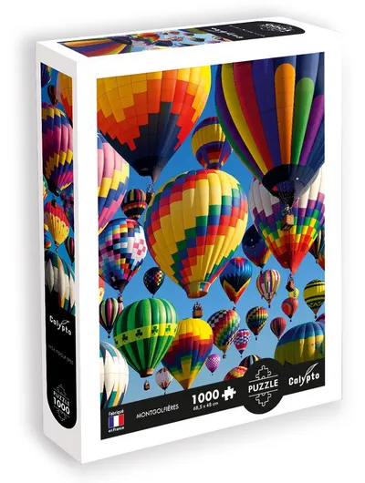 Puzzle Calypto din 1000 piese - Baloane pe cerul Franței