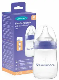 Biberon cu tetina Lansinoh - NaturalWave, 160 ml