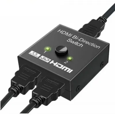 SWITCH video Q-LINK, HDMI bidirectional - 2x HDMI 4K / 30Hz, NEGRU "20CL48"