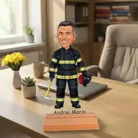 Caricatura pentru Pompier - Statueta Personalizata tip Trofeu