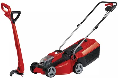 Set de mașină de tuns iarba și trimmer fără fir Einhell - GE-CM 30 Li CT, Power X-Change, 30 sm, 240 mm, Set