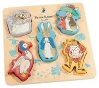 Puzzle din lemn pentru copii Rainbow Designs - Iepurașul Peter