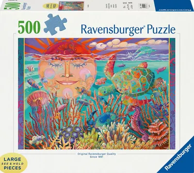 Puzzle Ravensburger din 500 XXL piese - Soare și mare