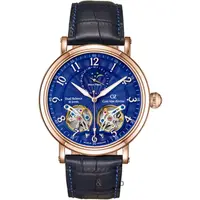 Ceas Carl von Zeyten Carl von Zeyten CVZ0054RBLS Murg Moon Phase Automatic Mens Watch 46mm 5ATM