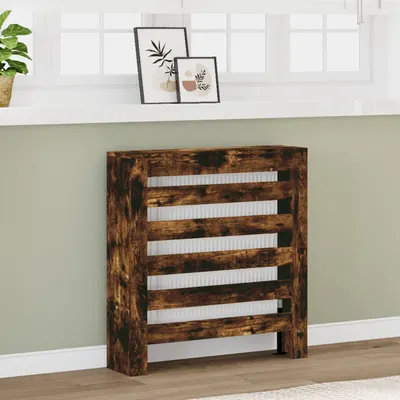 Gossi masca pentru calorifer stejar fumuriu 78x20x82cm lemn prelucrat