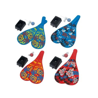 Joc Jokari 2 palete, Eddy Toys, rosu/geometric