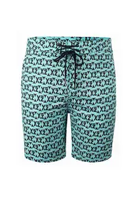 Pantaloni scurti de baie cu buzunare cu fermoar si model Dazzers 28989 - Turcoaz