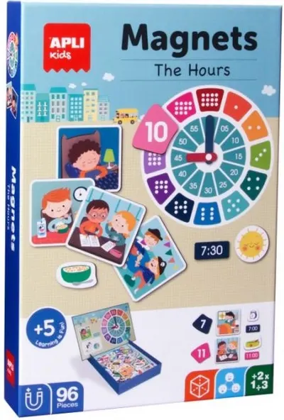 Joc magnetic pentru copii Apli - Orele