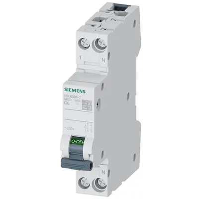 Siguranta automata 1P+N 6A curba C 6kA Siemens 5SL6006-7