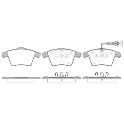 Set placute frana, frana disc REMSA 1045.11