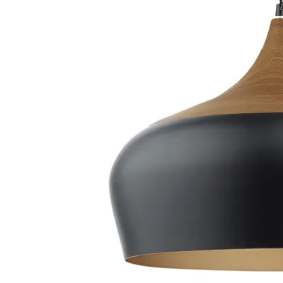 Lampa suspendata Gaucho 1 Light Pendant Black Large