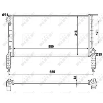 Radiator, racire motor NRF 53788