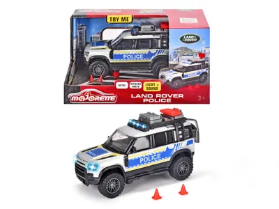 Masina - Land Rover masina de politie cu lumini si sunete