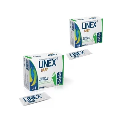 Pachet Linex Baby Picaturi 2 x 20 plicuri, Sandoz