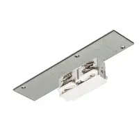 EUTRAC conector drept pentru 3-circuit sina, electrical alb 230V
