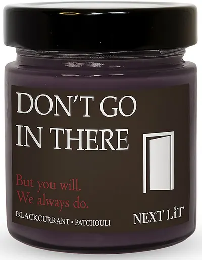 Lumânare parfumată Next Lit Burning Tropes - Don’t Go in There, 180 g