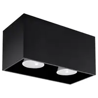 Corp de iluminat pentru tavan QUAD negru