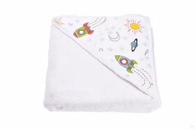 Prosop de baie frotir bumbac 75x75 cm model rachete