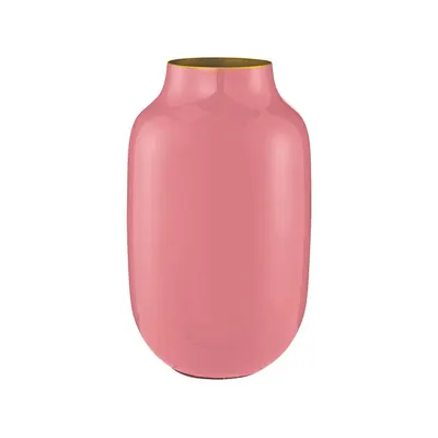 Vaza decorativă, din metal, Pip Studio, Pink, 30 cm, colecția La Majorelle