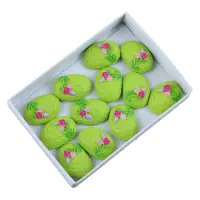 Set 12 decor oua din rasina 2 cm, autoadezive