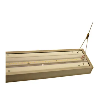 Office LED D/I 86W DALI, 4000K, 9735lm, anodizat, 1,5m