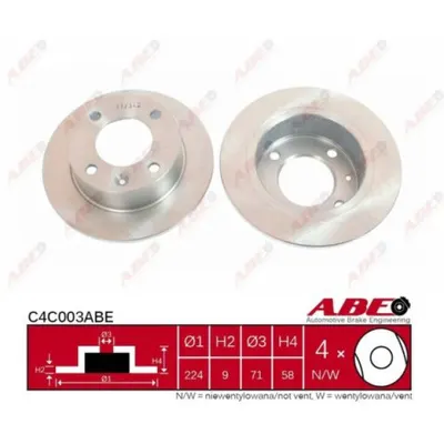 Disc frana ABE C4C003ABE