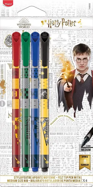 Set linere Maped Harry Potter - 4 culori, 0.8 mm