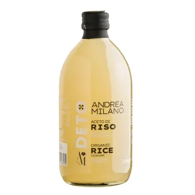DETO BIO Oțet de Orez Organic Nefiltrat, 500ml | Andrea Milano