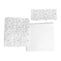 Set lenjerie din bumbac pentru patut Chicco Next2Me Forever, Conffeti, 0 luni+
