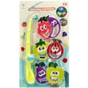 Set de pescuit - undita si fructe - 7 piese, MegaCreative 511324, 3+ ani