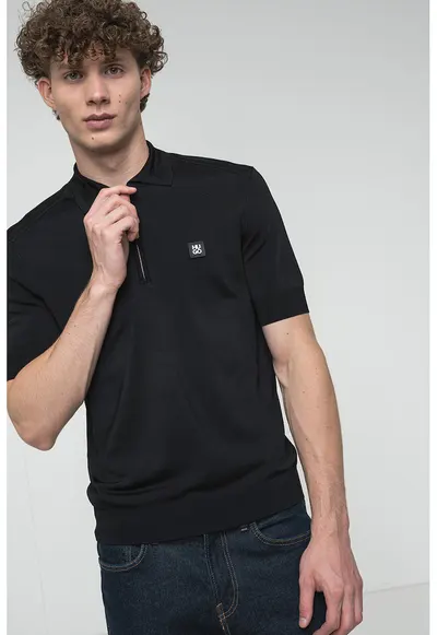 Pulover cu maneci scurte Sayfog - Negru