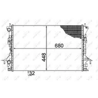 Radiator, racire motor NRF 58479