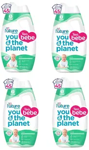 Gel de spălare concentrat pentru bebeluși Future baby - Aloe, 4 х 1.8 l, 45 spălări