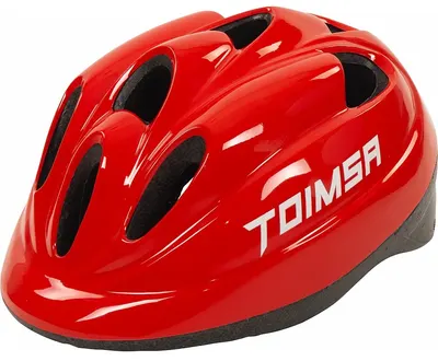 Cască de protecție pentru copii Toimsa - Roșie, M, 52-56 cm
